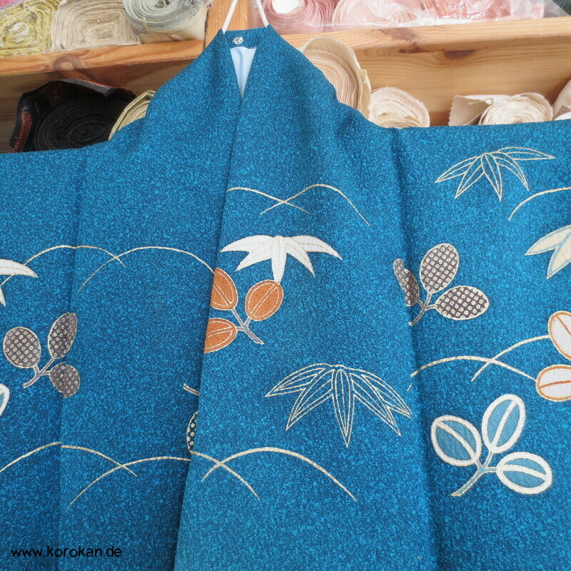 Homongi Kimono Seidencrepe Sandstrand zwischen Himmel und Wasser