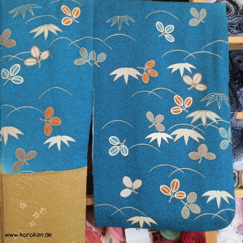 Homongi Kimono Seidencrepe Sandstrand zwischen Himmel und Wasser