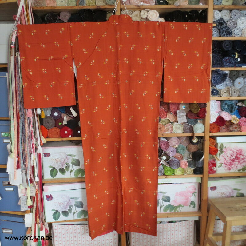 Igeta Kasuri Meisen Seiden Kimono