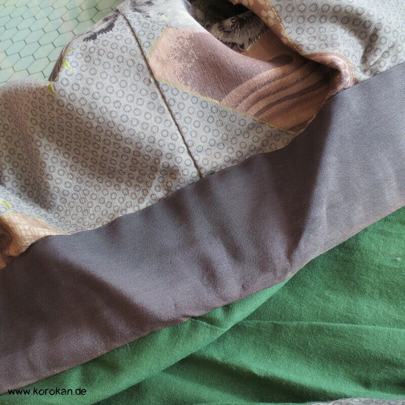 asiatische Schwarzbären Juban Wollmuslin Unterkimono