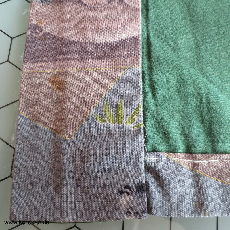 asiatische Schwarzbären Juban Wollmuslin Unterkimono