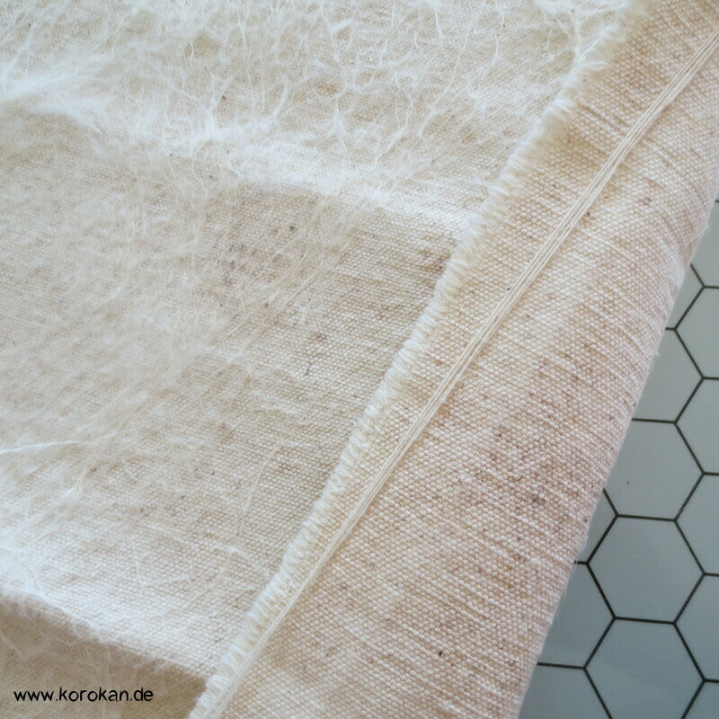 Obi Polster, antik, natur, mit Seidenauflage