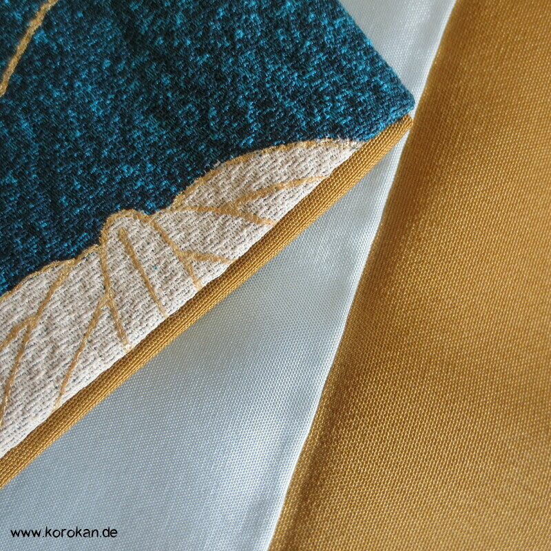 Homongi Kimono Seidencrepe Sandstrand zwischen Himmel und Wasser