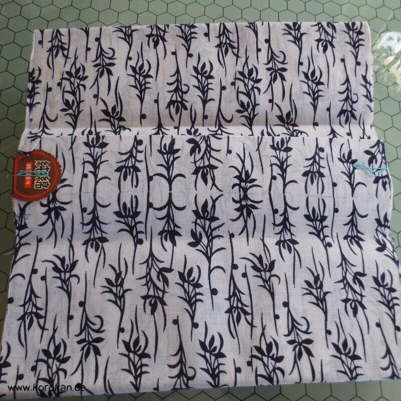 japanischer Yukata Baumwoll Stoff, originalgeheftet, heavenly Bamboo