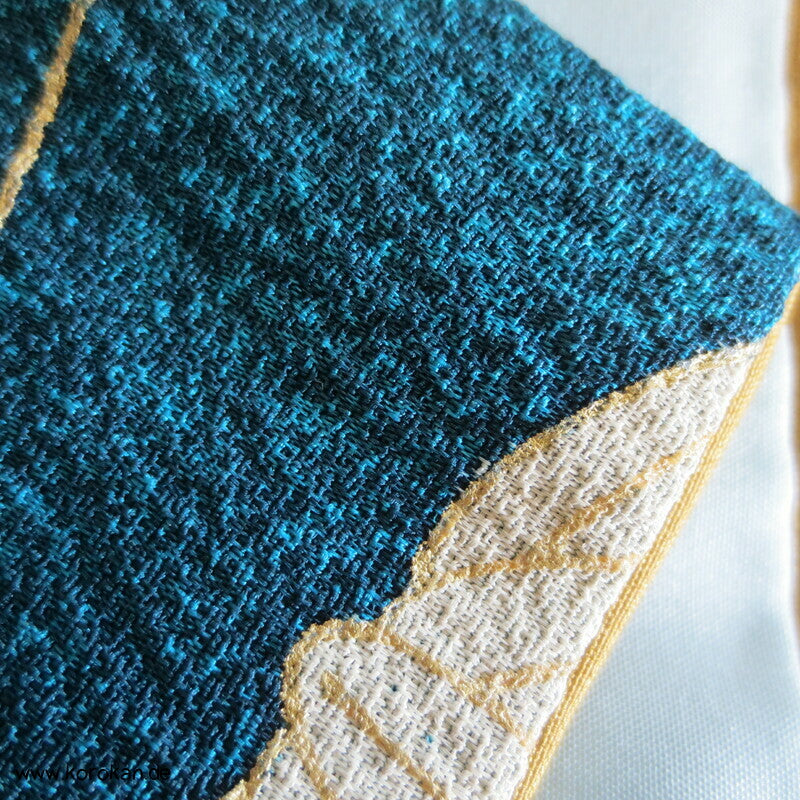 Homongi Kimono Seidencrepe Sandstrand zwischen Himmel und Wasser