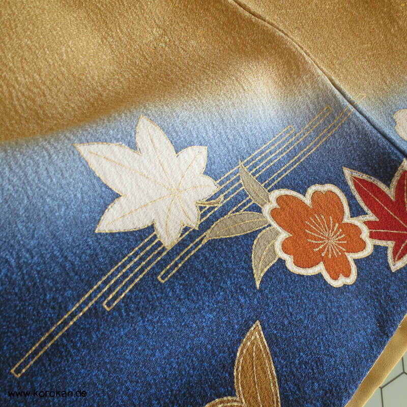 Homongi Kimono Seidencrepe Sandstrand zwischen Himmel und Wasser