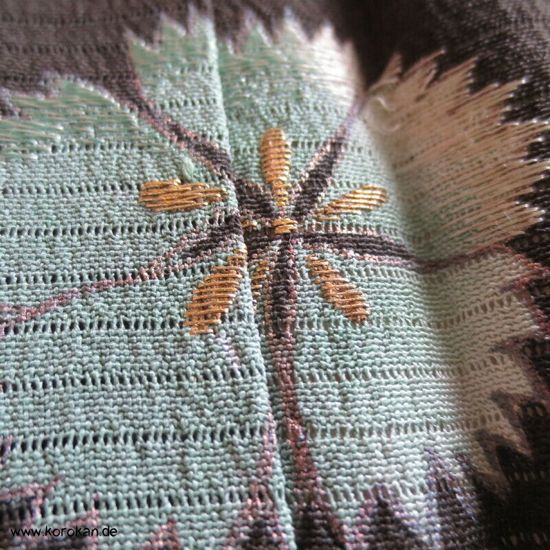 Nadeshiko und Fluß antiker Tomesode Kimono aus Rho Seide gefüttert