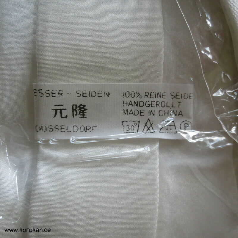 schmale natur Seiden Crepe Krawatte Esser Seiden