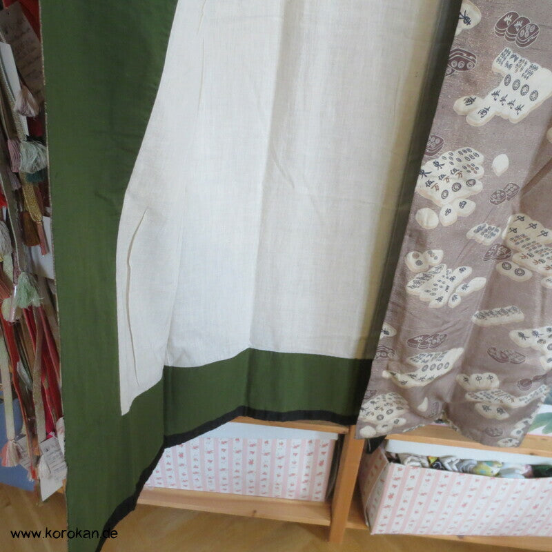 Männer Juban Unter Kimono mit Mah Jong Spielsteinen Honan Seide