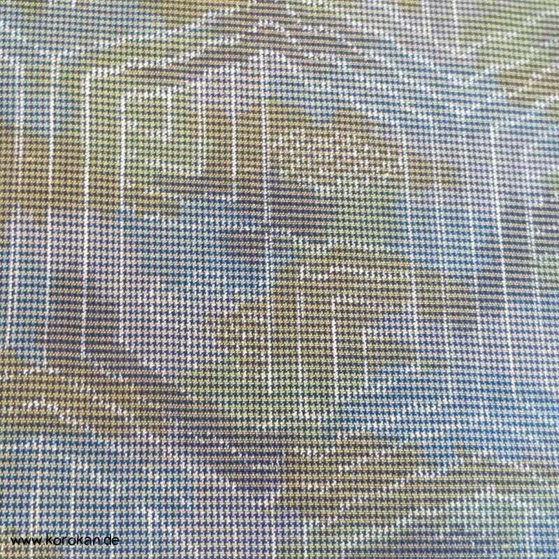 Kikko Camouflage Kasuri Tsumugi Seide Tanmono