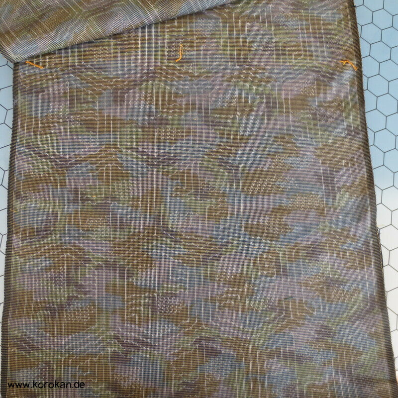 Kikko Camouflage Kasuri Tsumugi Seide Tanmono