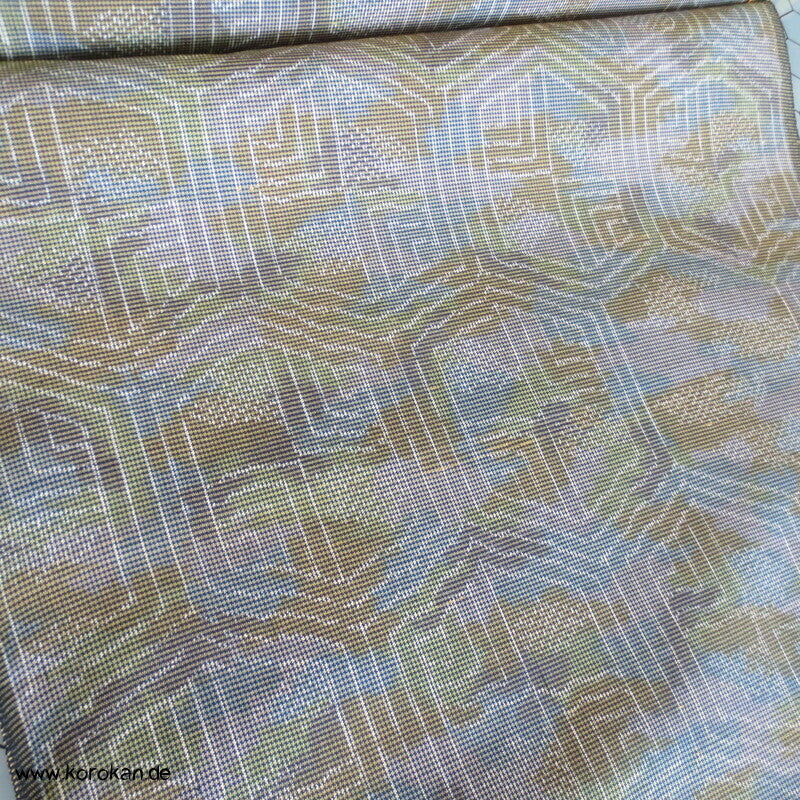 Kikko Camouflage Kasuri Tsumugi Seide Tanmono