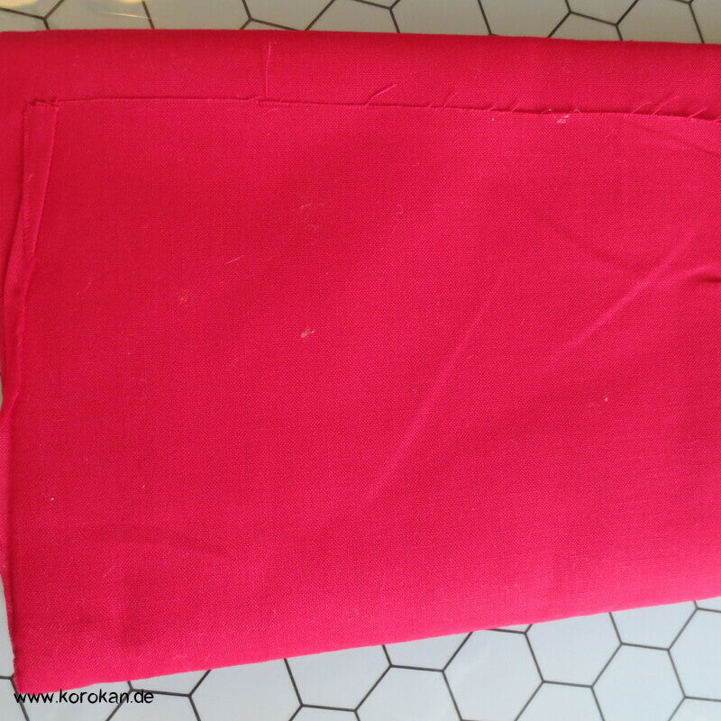 kirschrotes Batist Baumwollfutter für Kimono