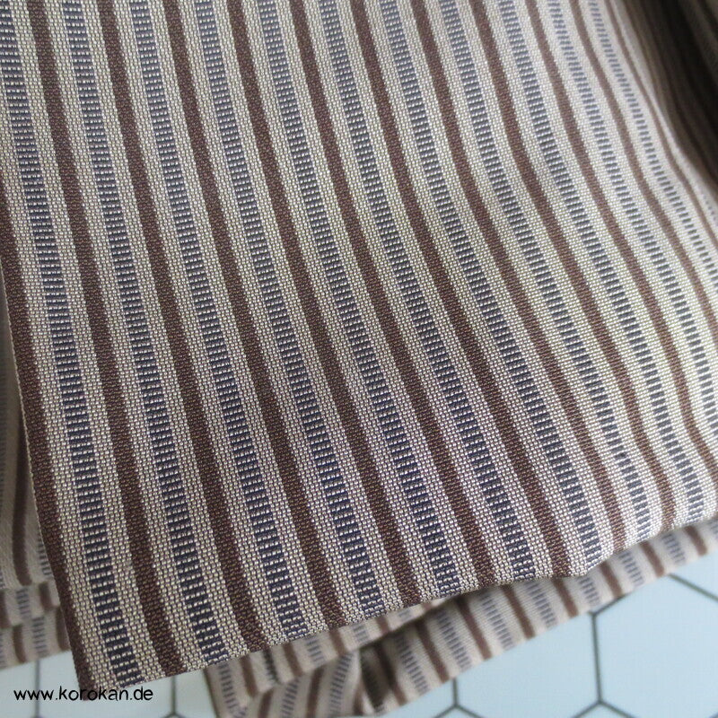 braun beige gestreifte Hakama - Umanori Hosen - Typ