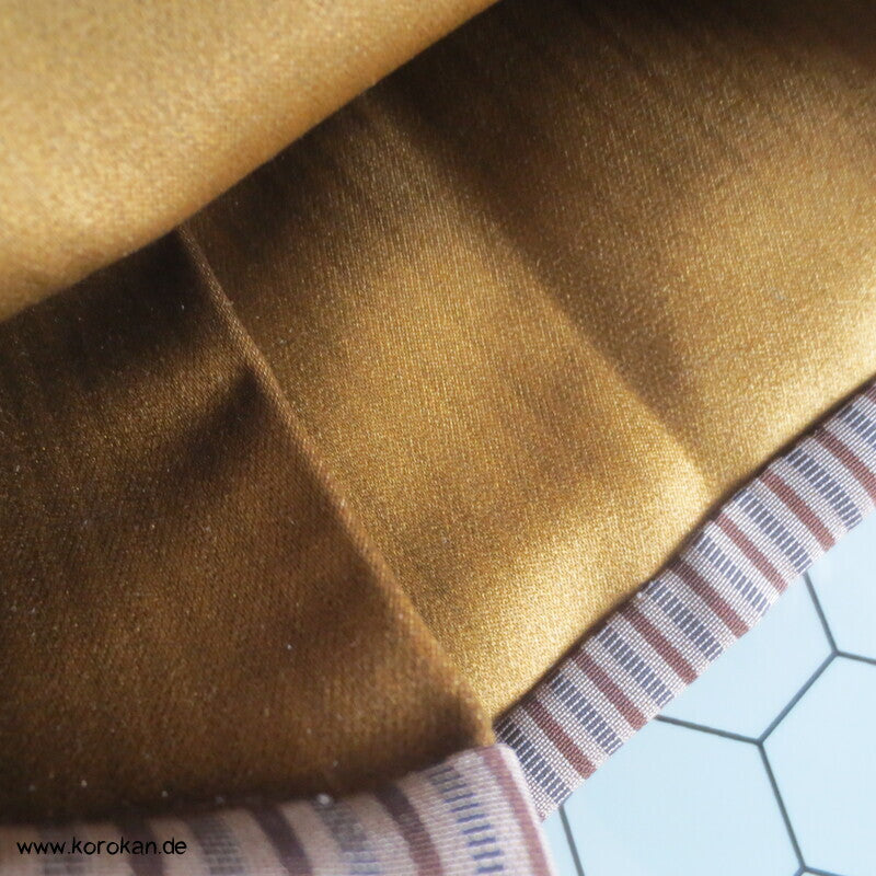 braun beige gestreifte Hakama - Umanori Hosen - Typ