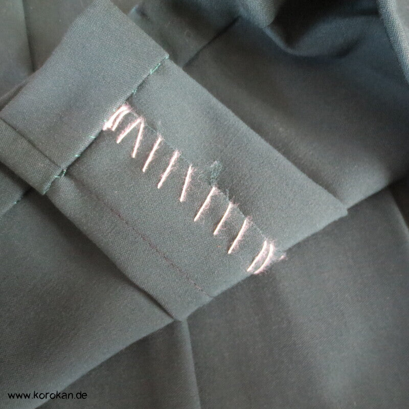 Frauen Hakama dunkelgrüne Wollmischung