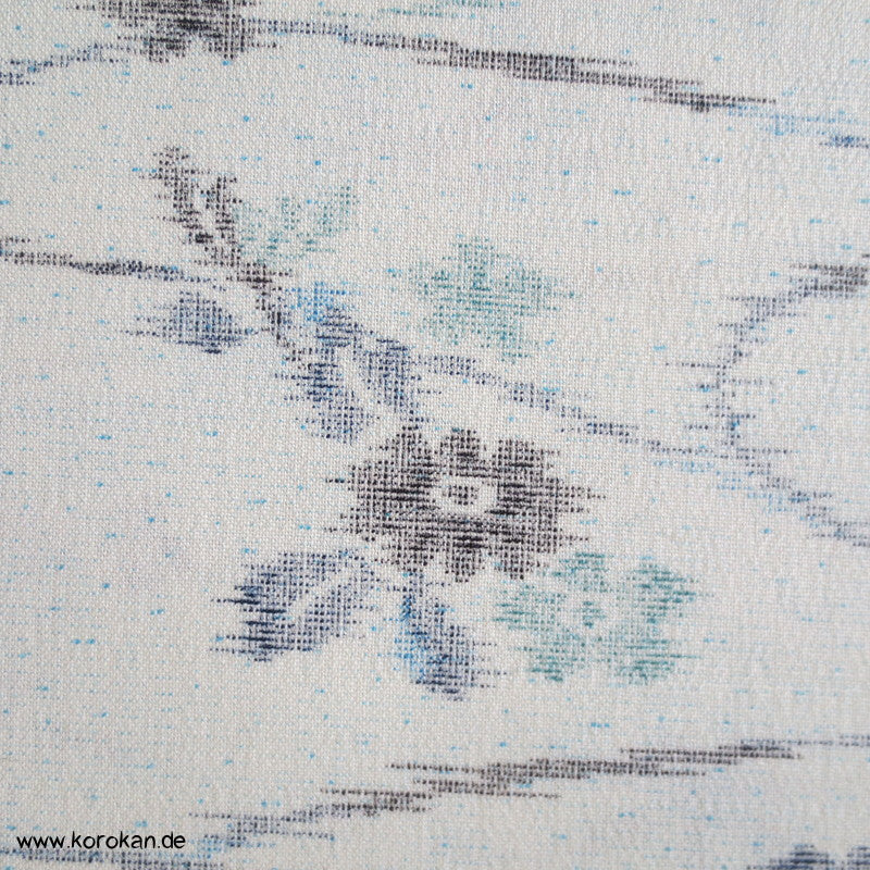 Fluss Wellen Wolle / Seide Crepe (Georgette)