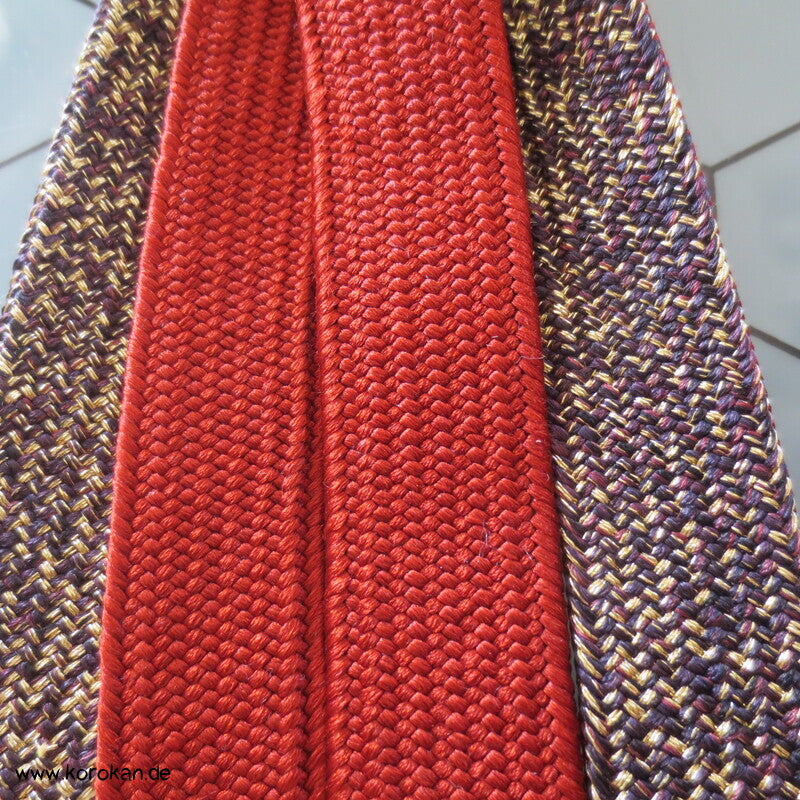 Obijime zimtbraun gold aubergine Wellen
