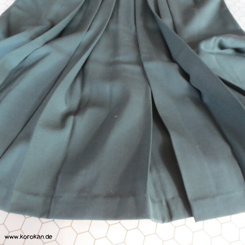 Frauen Hakama dunkelgrüne Wollmischung