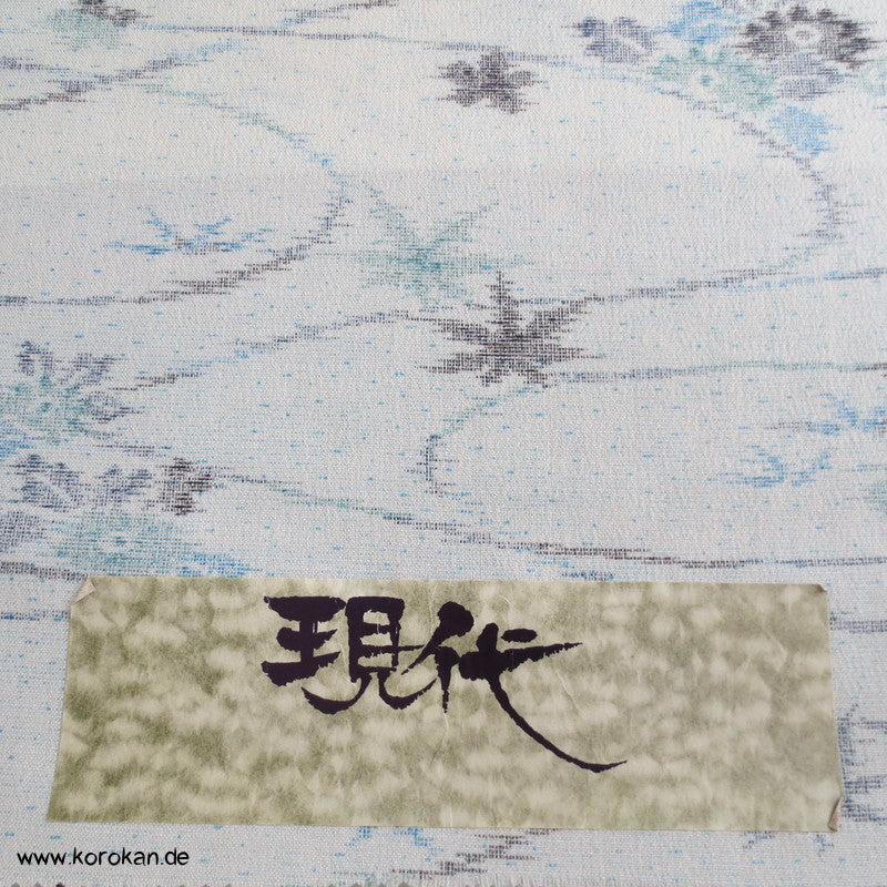 Fluss Wellen Wolle / Seide Crepe (Georgette)