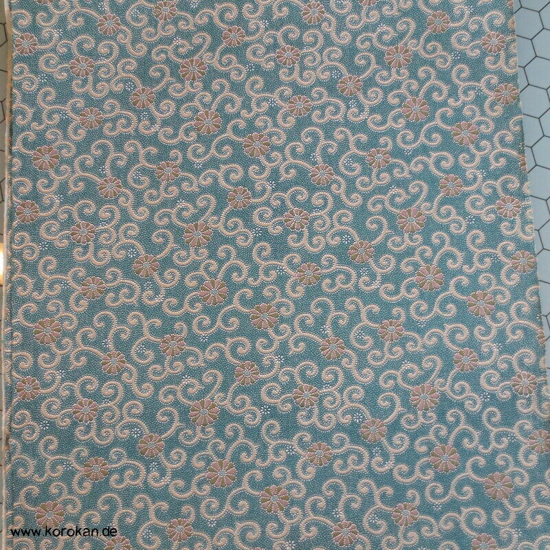 Karakusa Arabesken Kimono Wollstoff