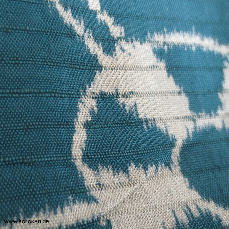 antiker japanischer Genji Guruma, Wellen Rho Seide Hitoe Komon Kimono