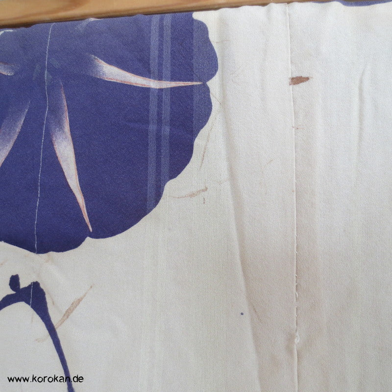 Prachtwinden Hitoe Komon Kimono aus halbtransparenter Sha Seide