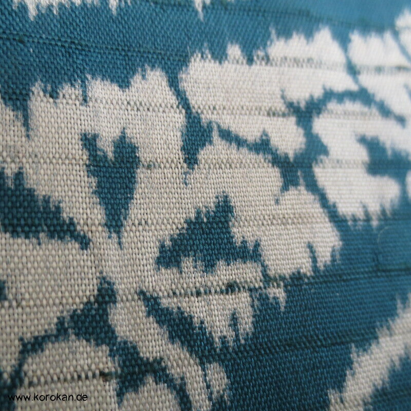 antiker japanischer Genji Guruma, Wellen Rho Seide Hitoe Komon Kimono