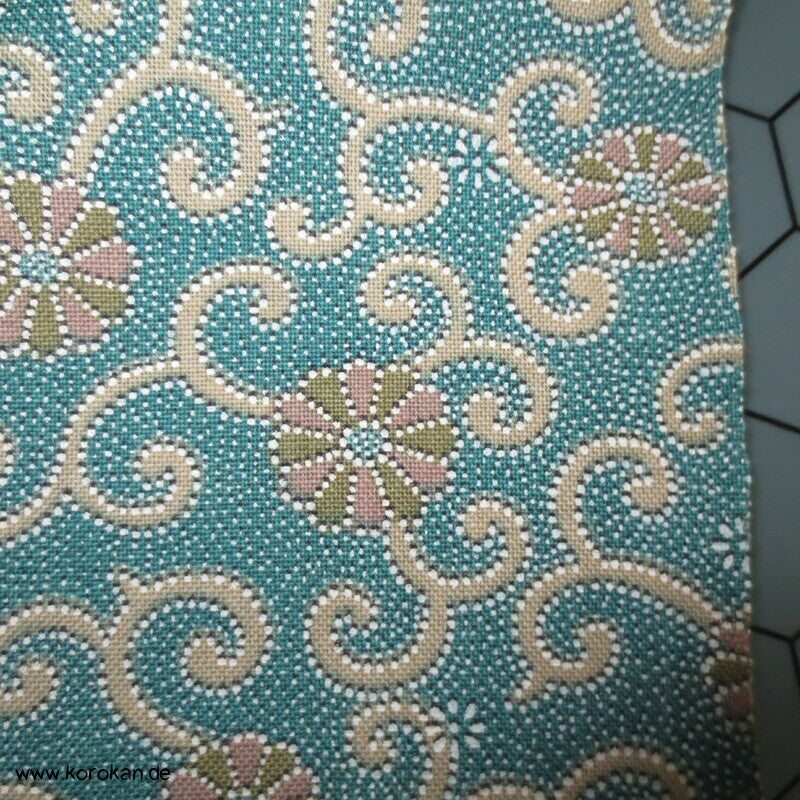 Karakusa Arabesken Kimono Wollstoff