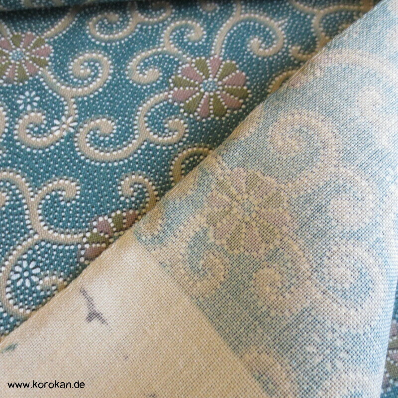 Karakusa Arabesken Kimono Wollstoff