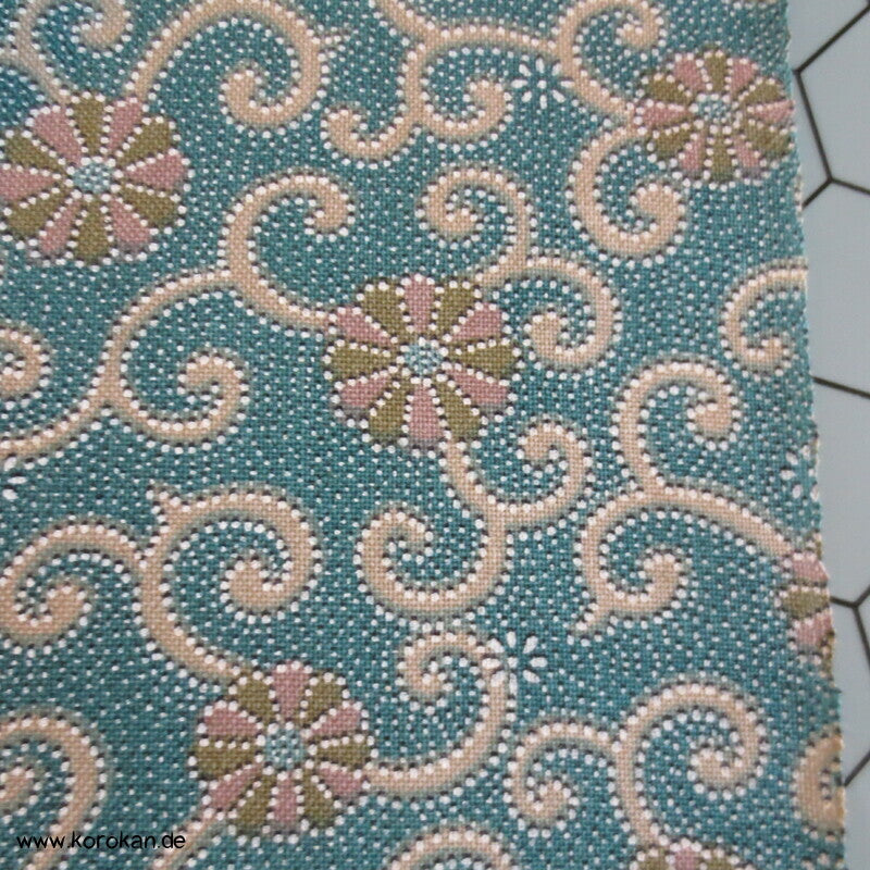 Karakusa Arabesken Kimono Wollstoff
