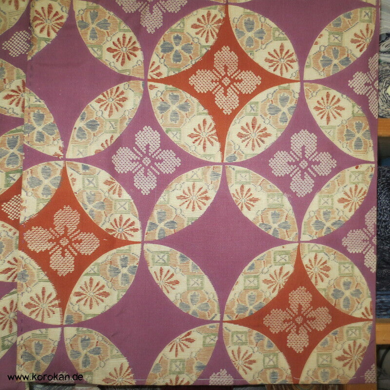 Shippo in mauve beige Seide Juban Unterkimono