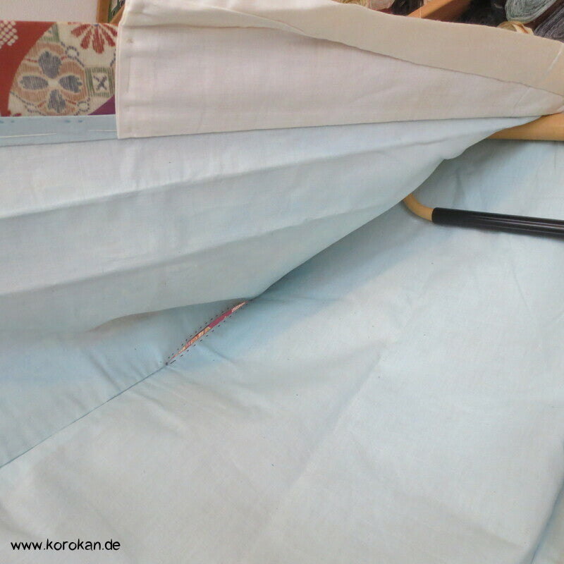 Shippo in mauve beige Seide Juban Unterkimono