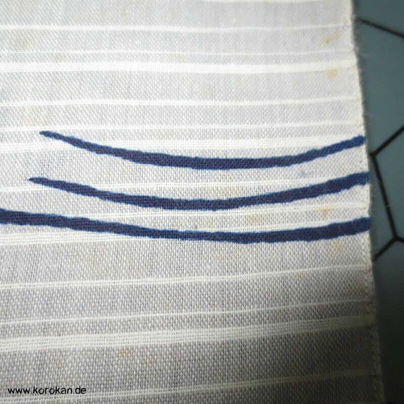 Bambus auf hellgrau Yukata Kimono Stoff