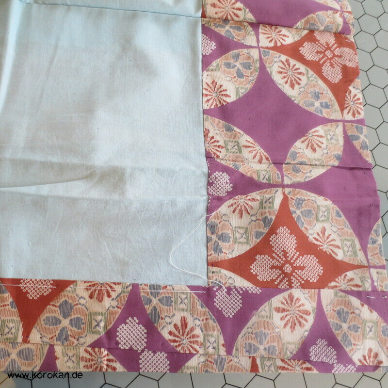 Shippo in mauve beige Seide Juban Unterkimono