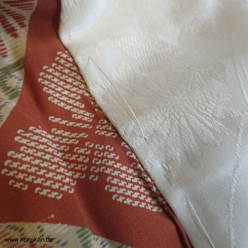 Shippo in mauve beige Seide Juban Unterkimono