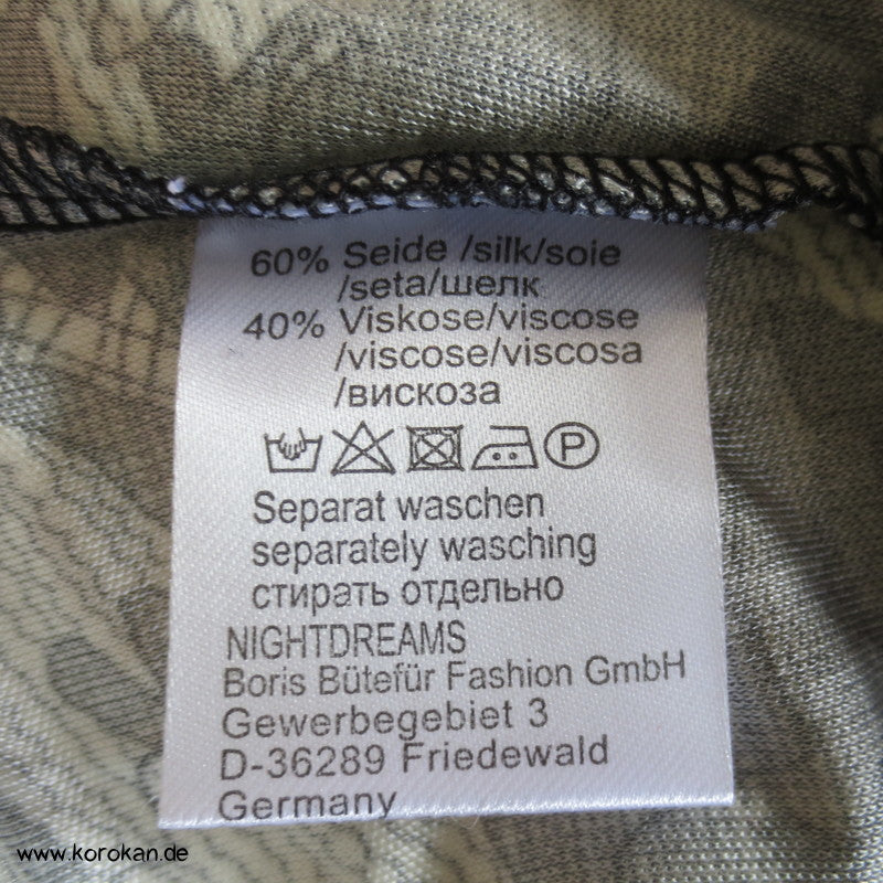 Bütefür Unterkleid Gr. L, Spitzendruck mit Spitzenrand Seide Viscose