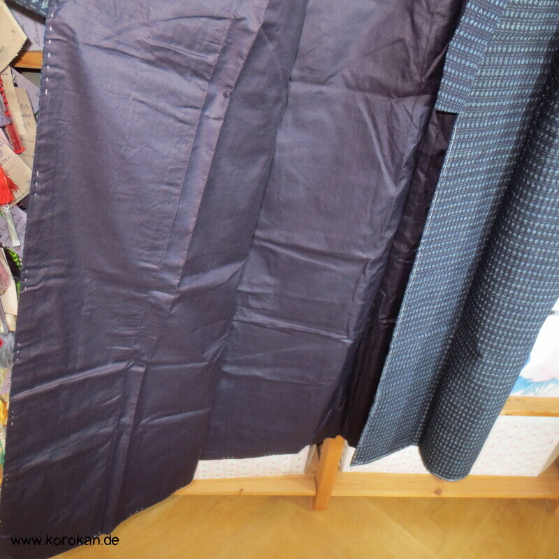 Kasuri Tsumugi Wolle / Seiden Männer Kimono
