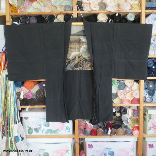 anthrazit - schwarze Haori, Bildfutter Schreibkasten