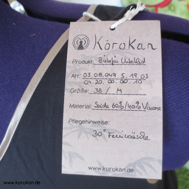 Bütefür Nachthemd / Unterkleid Gr. M, schwarz mit  Spitzenrand Seide Viscose
