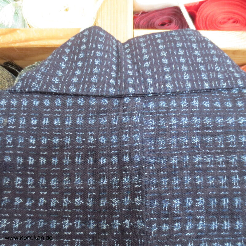 Kasuri Tsumugi Wolle / Seiden Männer Kimono