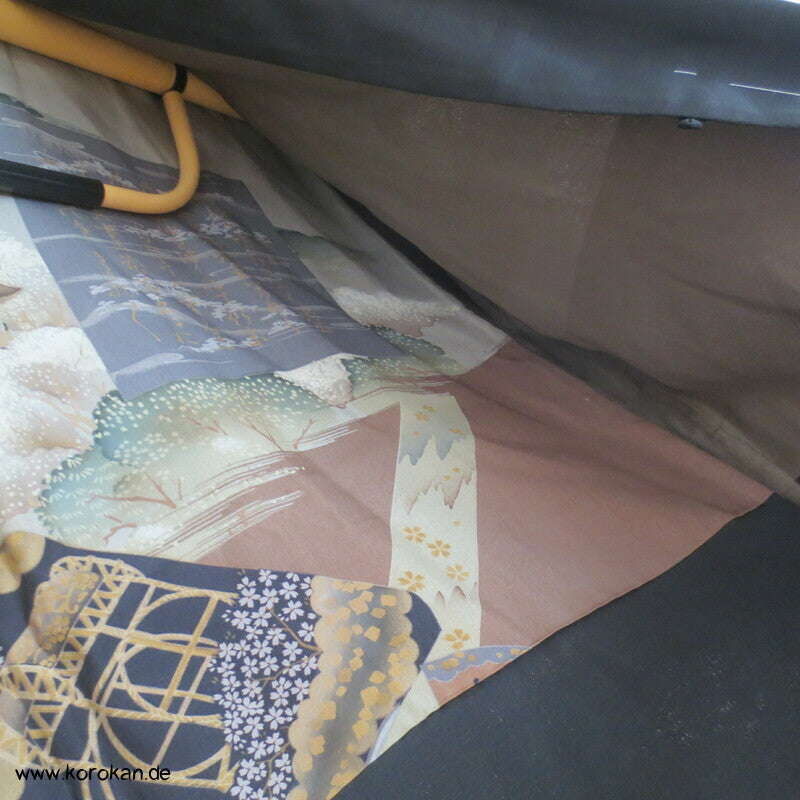 anthrazit - schwarze Haori, Bildfutter Schreibkasten