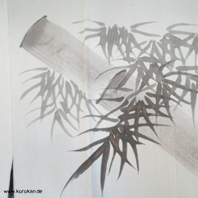 handgemalter Bambus auf Seide, Juban Kimono