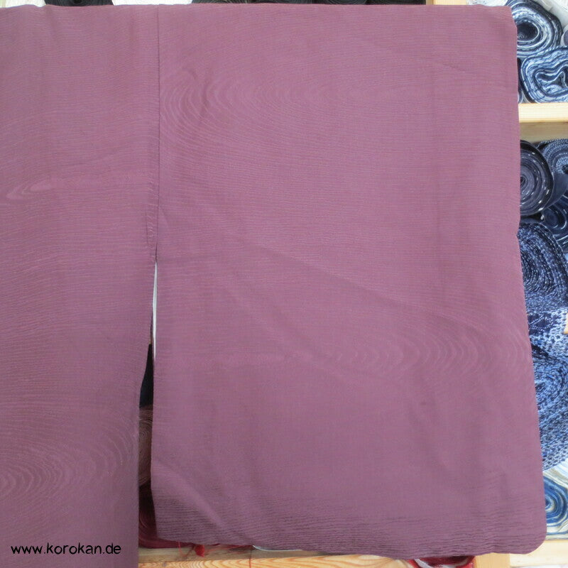 Holzmaserungs Seidendamast einfarbiger Iromuji Kimono