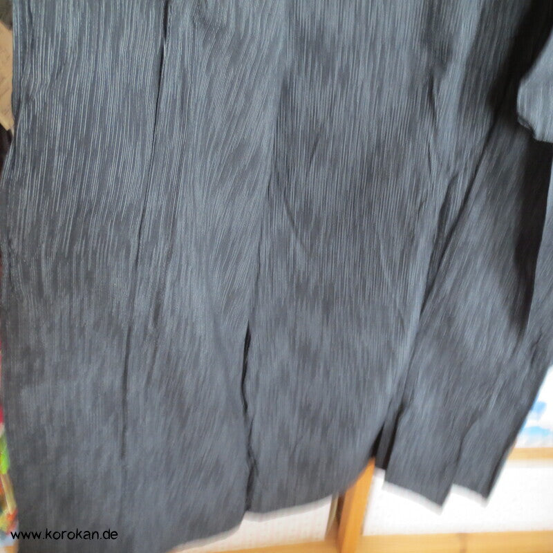 Awa Shijira Hitoe / Yukata - ungefütterter Männer Baumwoll Kimono, feine Streifen