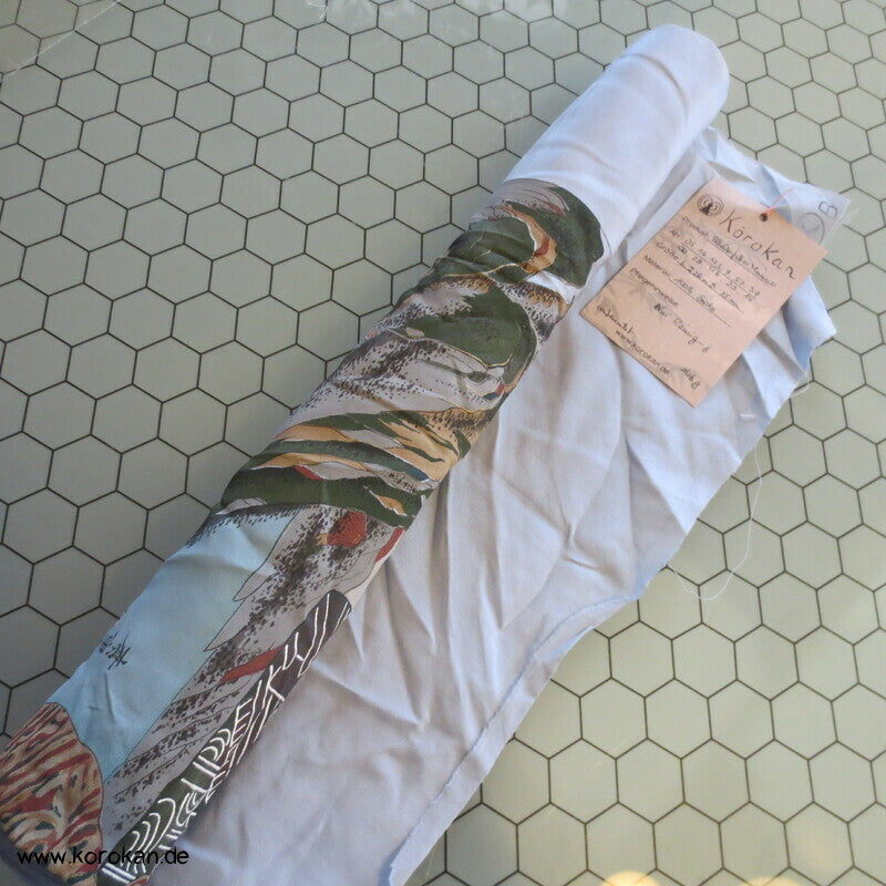 Tokkaido handgemalter Seidencrepe Haori Kimono Jacken Schulter Futter