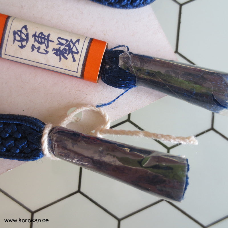 blau mit weißen Abschnitten Obijime, neu