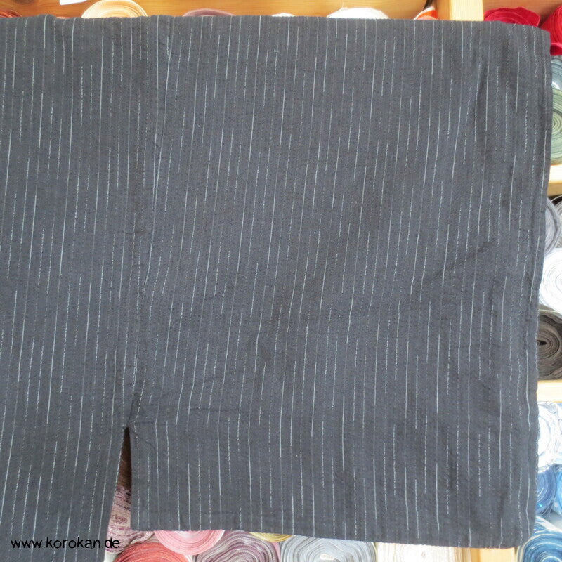 Awa Shijira Hitoe / Yukata - ungefütterter Männer Baumwoll Kimono, Streifen