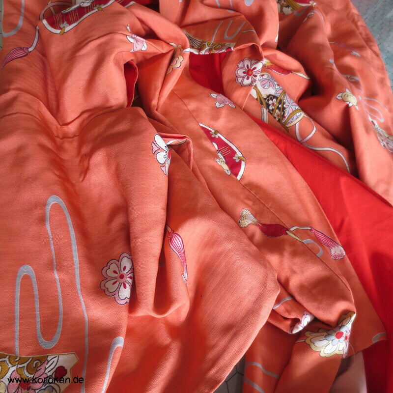 Taiko Handtrommeln Chu Furisode / Komon Kimono