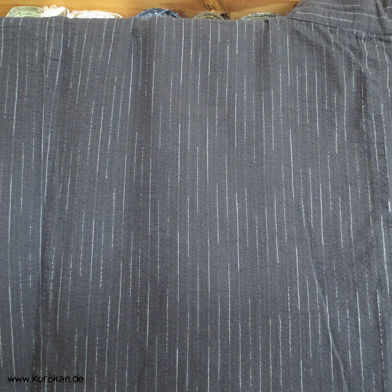 Awa Shijira Hitoe / Yukata - ungefütterter Männer Baumwoll Kimono, Streifen
